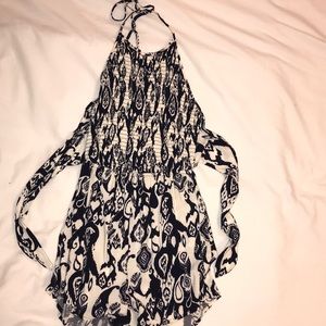 Open back, Forever 21, printed romper